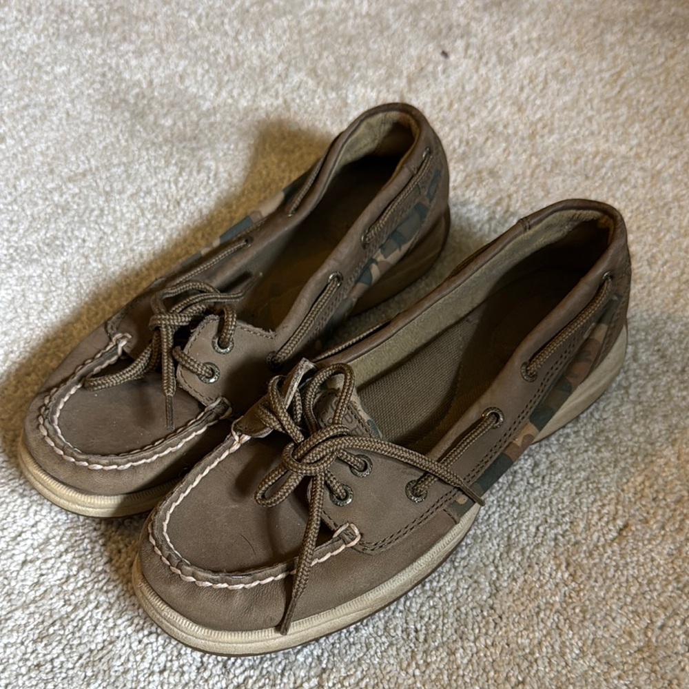 Casual Camo Boat Shoes